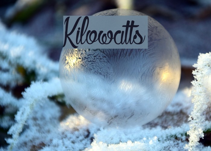 Kilowatts Font examples