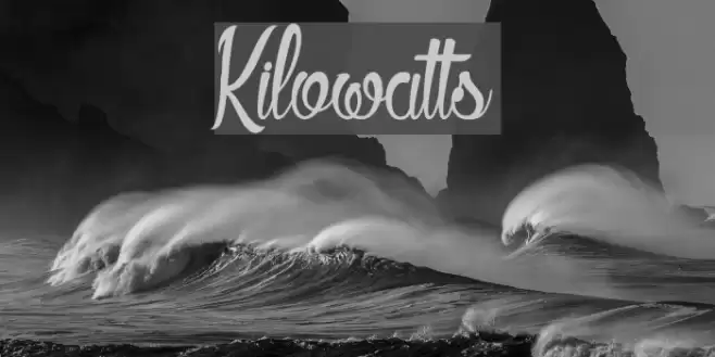 Kilowatts Font examples