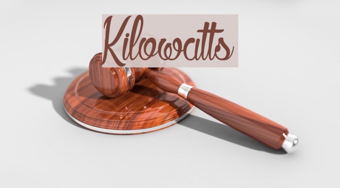 Kilowatts Font examples