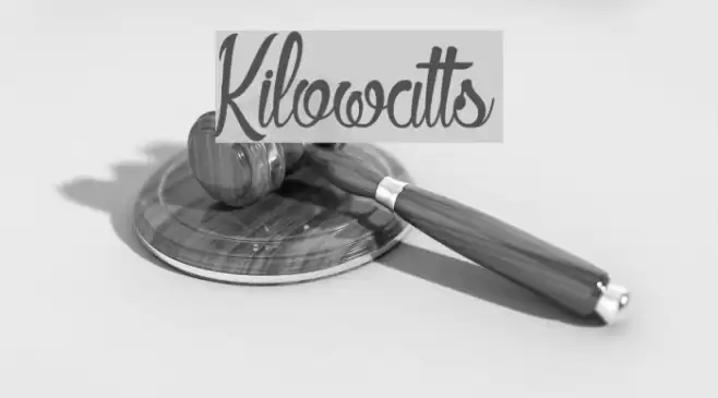 Kilowatts Font examples