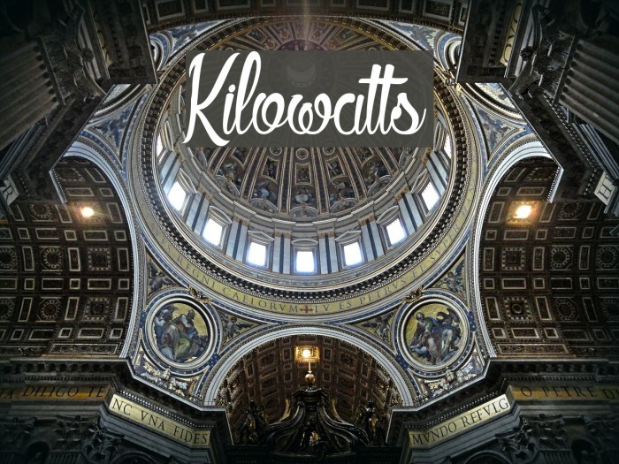 Kilowatts Font examples
