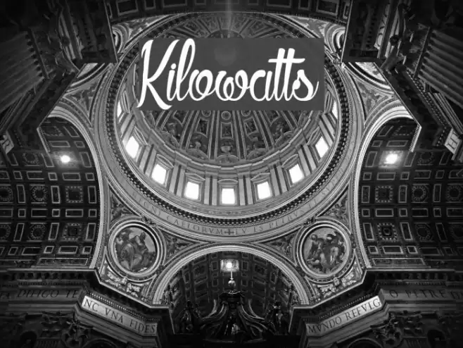 Kilowatts Font examples