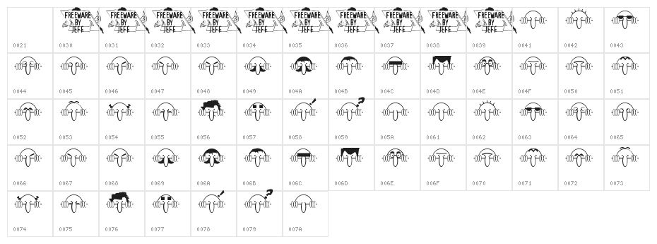 Kilroy Was Here JL Character Map