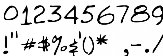 Kilroy Was Here Font OTHER CHARS