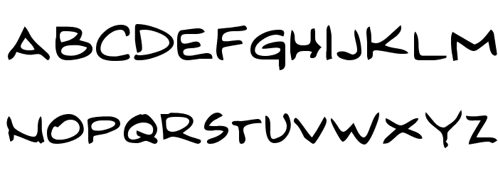 Kilroy Was Here Font LOWERCASE
