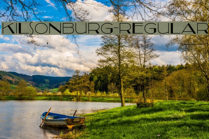 Kilsonburg-Regular Font examples