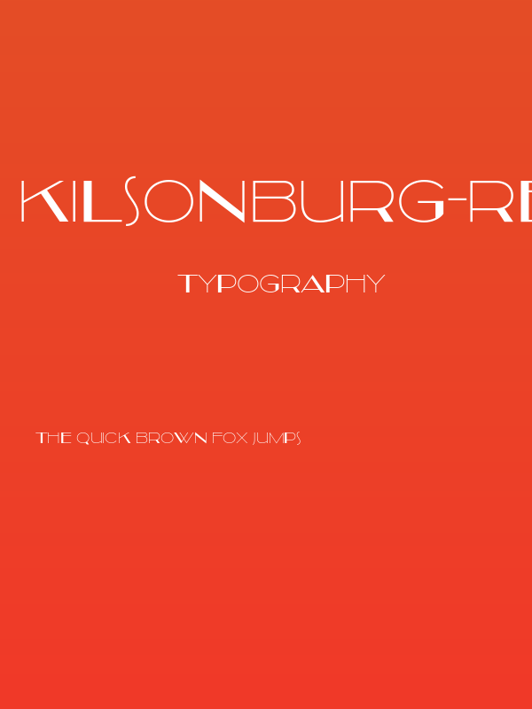 Kilsonburg-Regular Poster