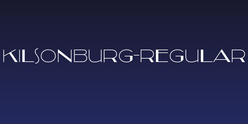 Kilsonburg-Regular Social Header