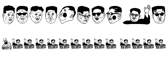 Kim Jong Un Font OTHER CHARS