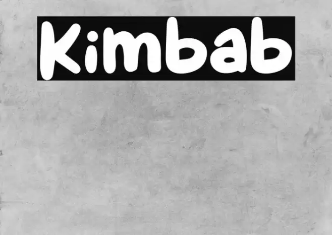 Kimbab Font examples