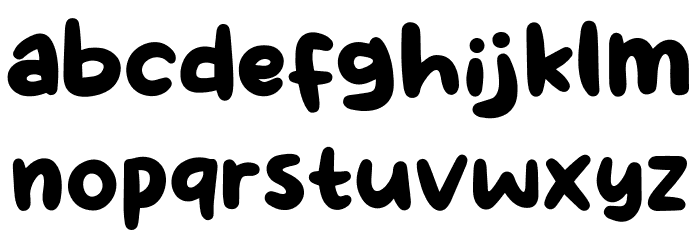 Kimbab Font LOWERCASE