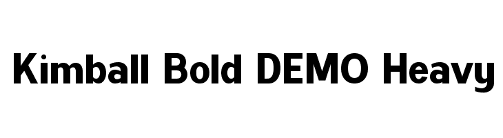 Kimball Bold DEMO Heavy  Descarca Fonturi Gratis