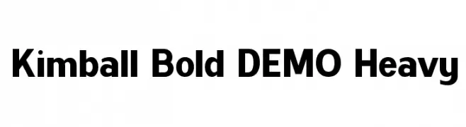 Kimball Bold DEMO Heavy  تنزيل الخطوط