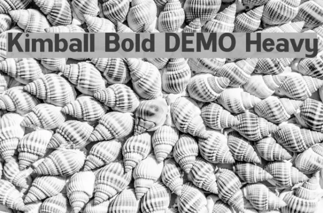 Kimball Bold DEMO Heavy Font examples