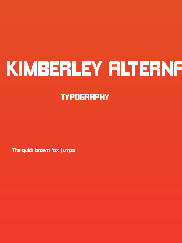 Kimberley Alternate Poster