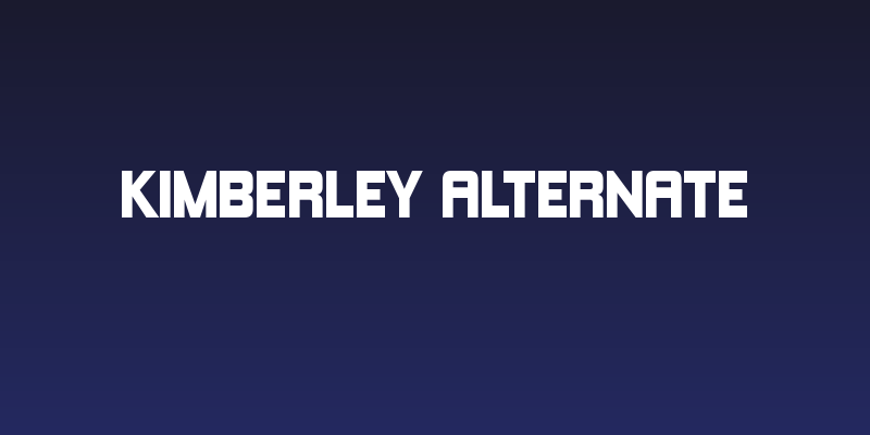 Kimberley Alternate Social Header