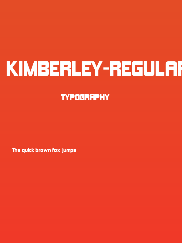 Kimberley-Regular Poster
