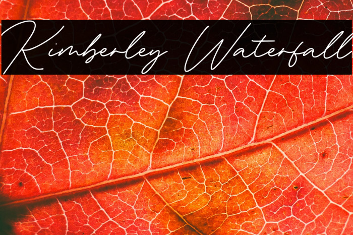 Kimberley Waterfall Example 2