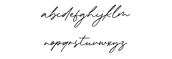 Kimberley Waterfall Font LOWERCASE