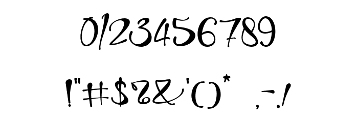 Kimberli - Personal Use Font OTHER CHARS
