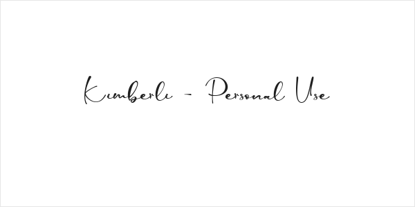 Kimberli - Personal Use Logo