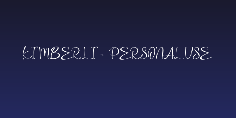 Kimberli - Personal Use Social Header