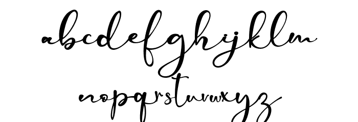 Kimberli - Personal Use Font LOWERCASE