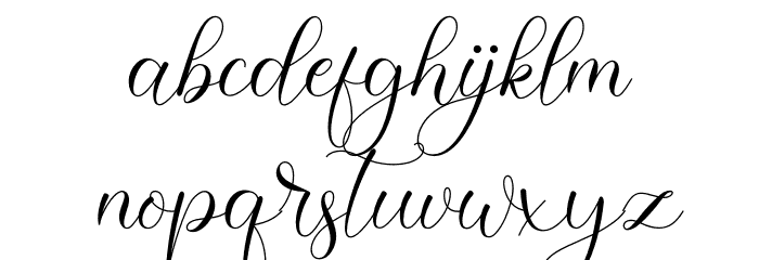 Kimberline Font LOWERCASE
