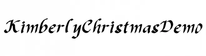 Kimberly Christmas Demo नि: शुल्क फ़ॉन्ट्स डाउनलोड