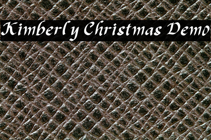 Kimberly Christmas Demo Example 2