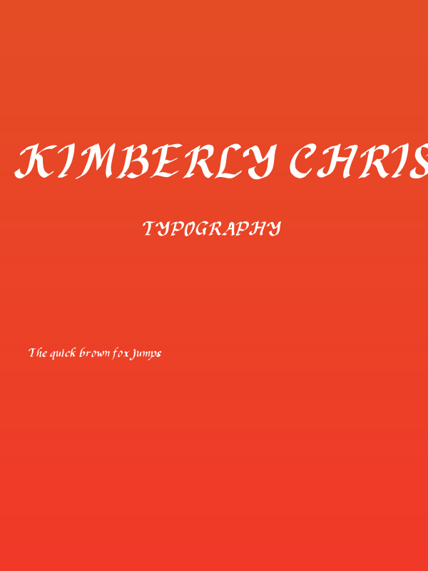 Kimberly Christmas Demo Poster