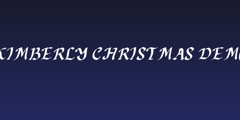 Kimberly Christmas Demo Social Header
