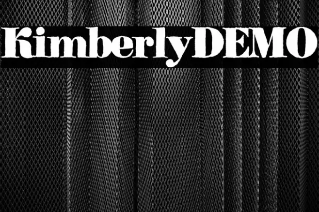 Kimberly-DEMO Font examples