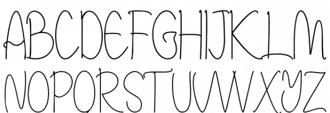 Kimberly Note Schriftart Groß