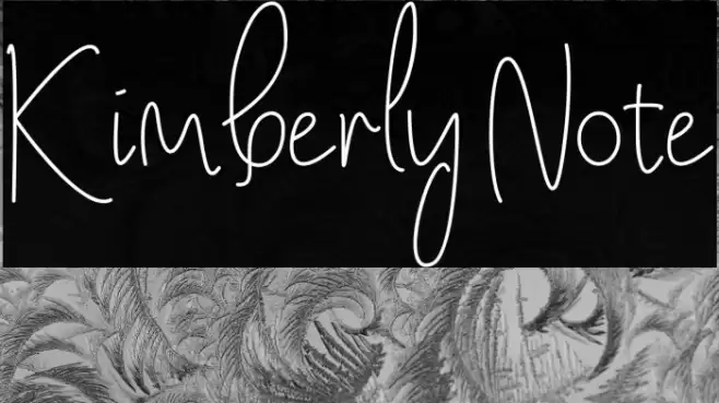 Kimberly Note Font examples