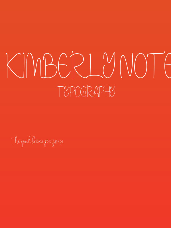 Kimberly Note Poster