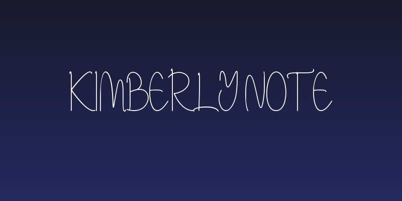 Kimberly Note Social Header