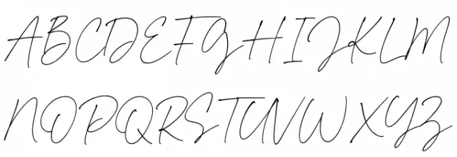 Kimberly Paradise 字体 大写