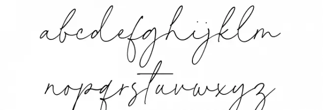 Kimberly Paradise 字体 小写