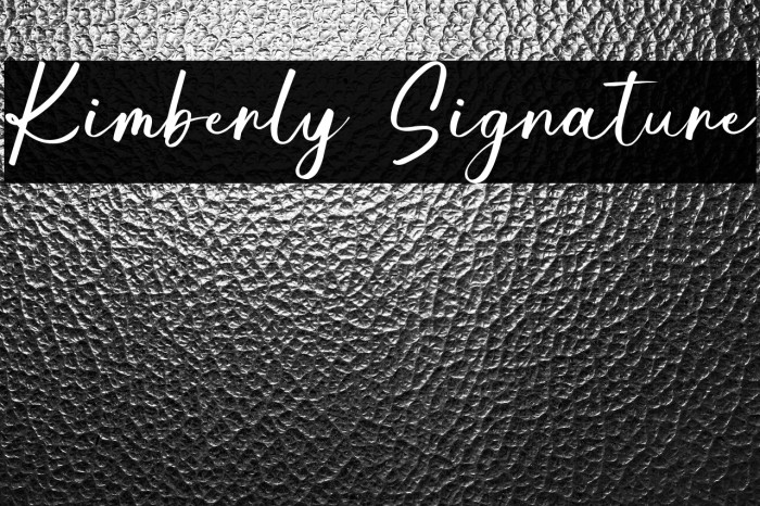 Kimberly Signature Example 3