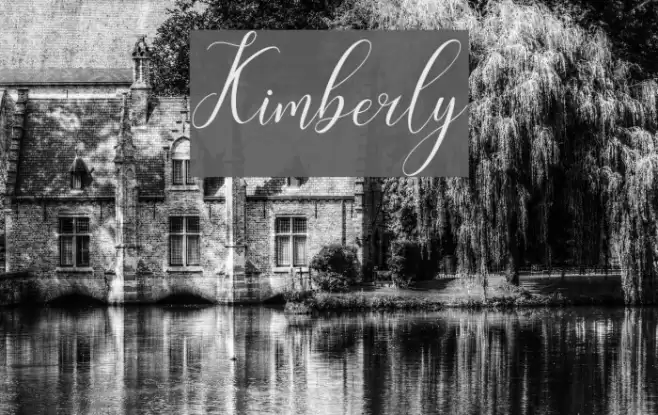 Kimberly Font examples
