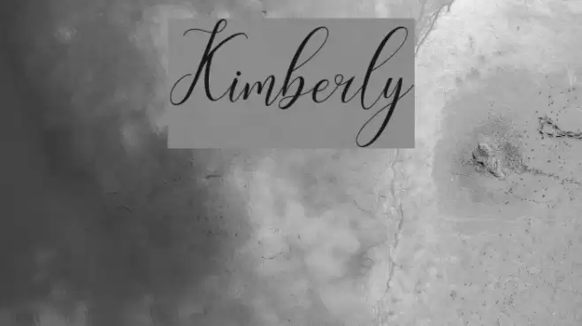 Kimberly Font examples