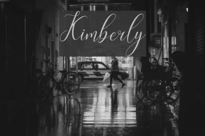 Kimberly Font examples