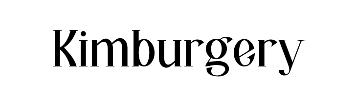Kimburgery  Free Fonts Download