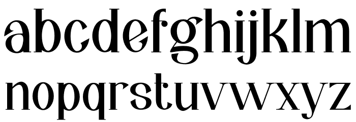 Kimburgery Font LOWERCASE