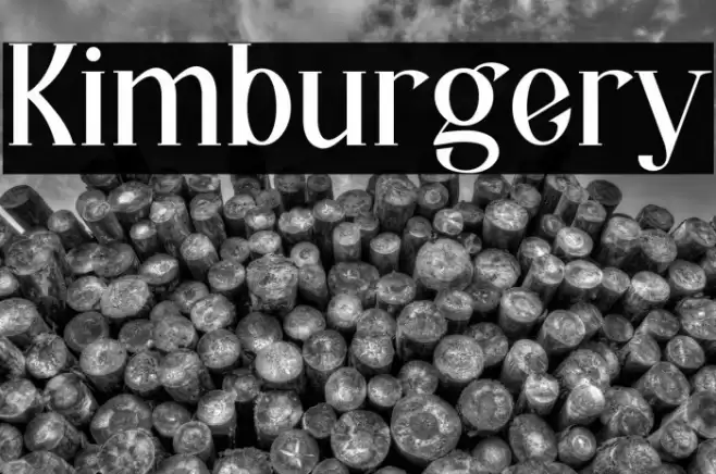 Kimburgery Font examples
