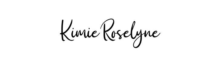 Kimie Roselyne  नि: शुल्क फ़ॉन्ट्स डाउनलोड