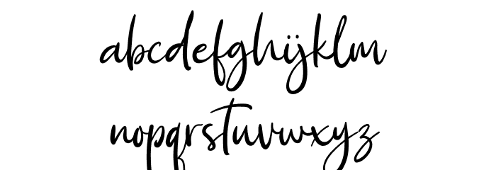 Kimie Roselyne Font LOWERCASE