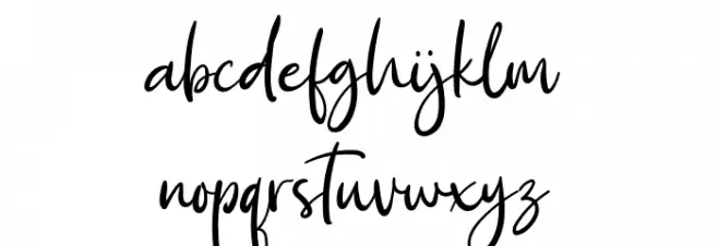 Kimie Roselyne خط أحرف صغيرة