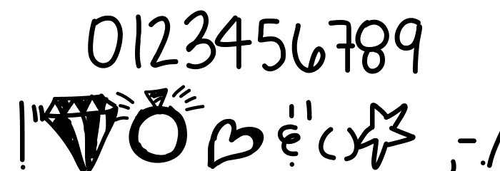 KimmiesHand Font OTHER CHARS
